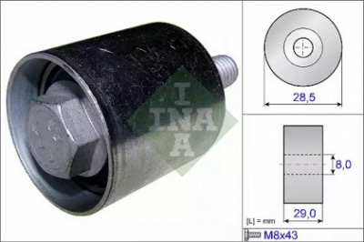 WILMINK GROUP wg1253130 -  Паразитный / Ведущий ролик, зубчатый ремень